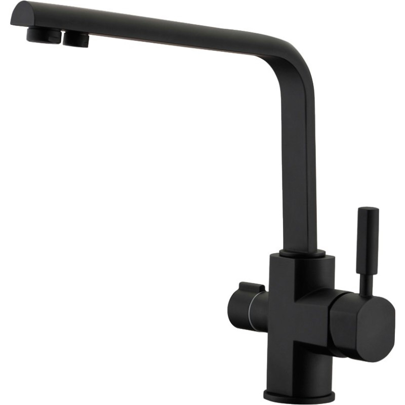 Смеситель Kaiser Decor 40144-9 для кухонной мойки, черный матовый