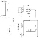 Смеситель Migliore Kvant ML.KVT-2700.CR для ванны с душем