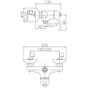 Смеситель Migliore Lem 25868 для душа, бронза