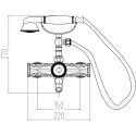 Смеситель Milacio Villena MC.302.BBR для душа