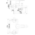 Смеситель Milardo Helic HELSB00M02 для ванны с душем, хром