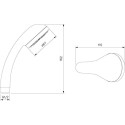 Смеситель Milardo Helic HELSB00M02 для ванны с душем, хром