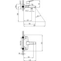 Смеситель Milardo Stripe STRSB02M02 для ванны с душем