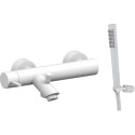 Смеситель Paffoni Light LIG023BO для ванны с душем, белый матовый