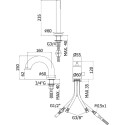 Смеситель Paffoni Light LIG047HG на борт ванны, золото медовое