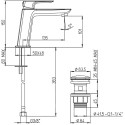 Смеситель Paini 09CR211MESR для раковины