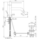 Смеситель Paini Cox 78CR211LBL для раковины