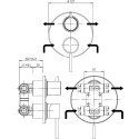 Смеситель Paini Cox 78CR6911 С ВНУТРЕННЕЙ ЧАСТЬЮ, для душа