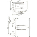 Смеситель Paini Parallel 47CR111LMKM для ванны с душем