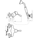 Смеситель Rav Slezak Labe Mosaz L081.5/2SM для душа