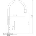 Смеситель Rossinka Z Z35-35U-Gray для кухонной мойки