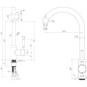 Смеситель Seaman Barcelone SSL-5226 Gun для кухонной мойки
