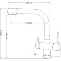 Смеситель Seaman Barcelone SSL-5383 Mist для кухонной мойки