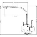 Смеситель Seaman Barcelone SSL-5390 Gun для кухонной мойки