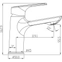 Смеситель Swedbe Venado 1610 для раковины