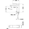 Смеситель TEKA Soller 853461250 для раковины