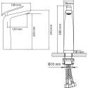 Смеситель Timo Olivia 3211/03F для раковины, черный
