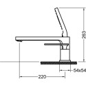 Смеситель Timo Torne 4330/03Y на борт ванны, черный