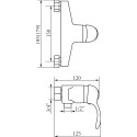 Смеситель Veragio Grazia VR.GRA-3531.CR для душа, хром