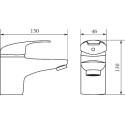 Смеситель Veragio Pont VR.PNT-2110.CR для раковины, хром