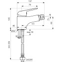 Смеситель Vidima Fine BA386AA для биде