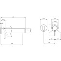 Смеситель Villeroy & Boch Dawn TVW10619A15161 С ВНУТРЕННЕЙ ЧАСТЬЮ, для раковины