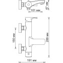 Смеситель Wasserkraft Berkel 4801 для ванны с душем