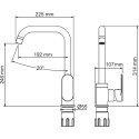 Смеситель Wasserkraft Elbe A7407 для кухонной мойки