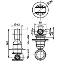 Смеситель Webert Opera OA880101980 С ВНУТРЕННЕЙ ЧАСТЬЮ, розовое золото