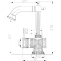Смеситель Zorg Antic A 412U-BR для раковины