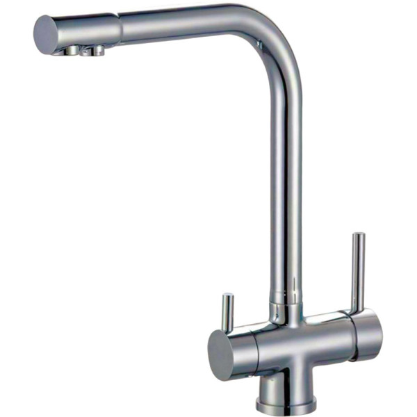 Смеситель Zorg Sanitary ZR 348 YF Nickel для кухонной мойки