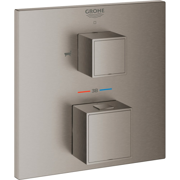 Термостат Grohe Grohtherm Cube 24155AL0 для ванны с душем, темный графит