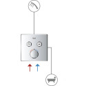 Термостат Grohe Grohtherm SmartControl 29151LS0 для душа, moon white