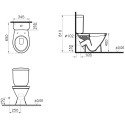 Унитаз-компакт Norm Blanc Duroplast 9837B099-7202 с микролифтом