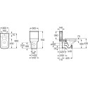 Унитаз-компакт Roca Dama-N 342787000 с микролифтом