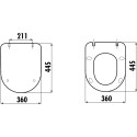 Унитаз подвесной Creavit Free FE322.F0100 капучино