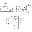 Унитаз подвесной Duravit DuraStyle 2552090000 + ершик