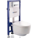 Унитаз подвесной Geberit AquaClean Mera Comfort 146.214.21.1 с системой удаления запахов, глянцевый хром