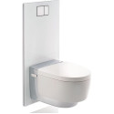 Унитаз подвесной Geberit AquaClean Mera Comfort 146.214.21.1 с системой удаления запахов, глянцевый хром