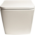 Унитаз подвесной SantiLine SL-5004 безободковый, с микролифтом