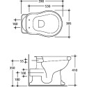 Унитаз приставной Kerasan Retro 101101 горизонтальный выпуск