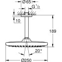 Верхний душ Grohe Tempesta 250 26664000 хром