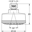 Верхний душ Grohe Tempesta Cosmopolitan 26366001