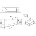 Акриловая ванна AM.PM Spirit V2.0 160x100 R