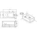 Акриловая ванна AM.PM X-Joy 170х70 с каркасом + шторка на ванну