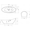 Акриловая ванна Abber AB9233G