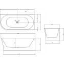Акриловая ванна Abber AB9257-1.7 R