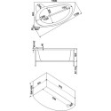 Акриловая ванна Bas Вектра Вн БасВГ10 150 см L с г/м