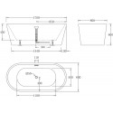 Акриловая ванна BelBagno BB71-1700