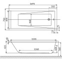 Акриловая ванна Excellent Wave WAEX.WAV170.75.NANO 170x75